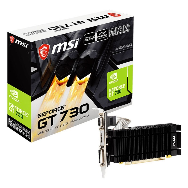 MSI GeForce carte graphique GT 730 N730K-2GD3H/LPV1