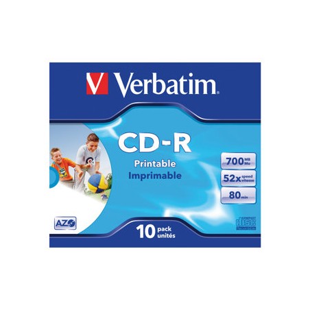 Verbatim CD-R 700 Mo 52x imprimable (boite de 10)