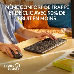 Pack clavier et souris Silent Wireless Combo Logitech