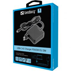 Chargeur AC USB-C PD65W 2M