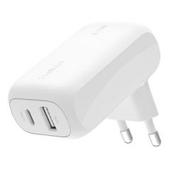 Belkin Chargeur secteur 2 ports USB-C 30W / USB-A 12W - Blanc