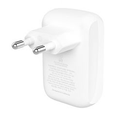 Belkin Chargeur secteur 2 ports USB-C 30W / USB-A 12W - Blanc