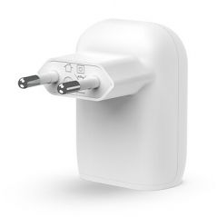 Belkin Chargeur secteur portatif USB-C 30 W avec câble USB-C vers USB-C - Blanc