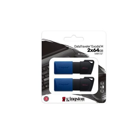 DataTraveler Exodia M - Clé USB 3.2 2x64GB
