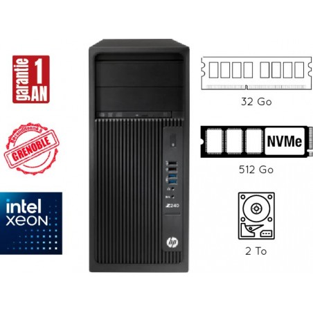 Station de travail reconditionnée HPZ240