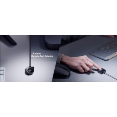 zoom sur la téélcommande du KVM qui apemret de changer de port