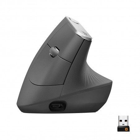 vue de face souris logitech mx vertical
