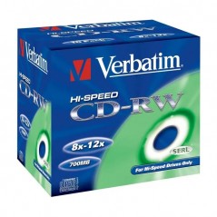 Lots de 10 CD Verbatim CD-RW 700 Mb 8X-12X