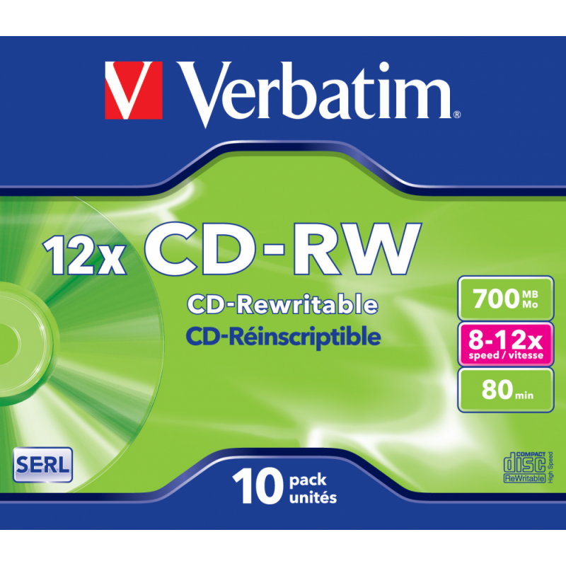 Disques Verbatim réinscriptibles
