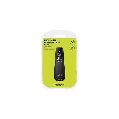 Pointeur Laser sans fil Logitech Presenter R400 noir