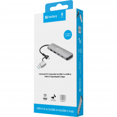 Hub USB-C/A 4 Ports Sandberg 136-50