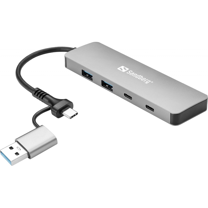 Hub Sandberg avec deux ports USB-A