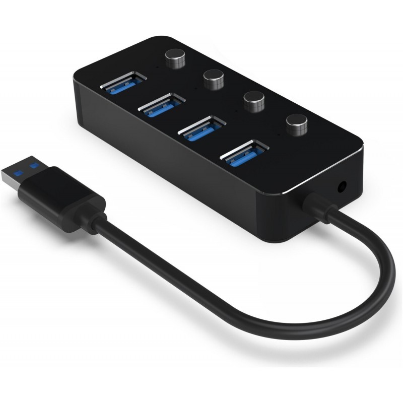 Hub USB Gembird UHB-U3P4P-01 avec protections intégrées