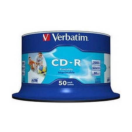 Verbatim CD-R 700 Mo certifié 52x imprimable (pack de 50, spindle)